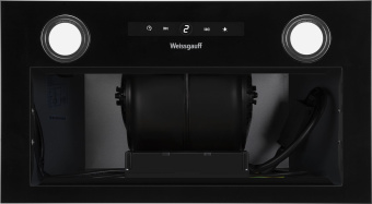 Вытяжка встраиваемая Weissgauff BOX 1200 BL черный управление: сенсорное (1 мотор) - купить недорого с доставкой в интернет-магазине