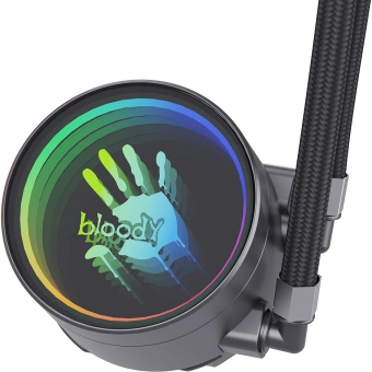 Система водяного охлаждения Bloody LC-11 ARGB Soc-AM5/AM4/1200/1700/1851 черный 4-pin 20-35dB Al+Cu 300W Ret (LC-11-ARGB360-BK) - купить недорого с доставкой в интернет-магазине