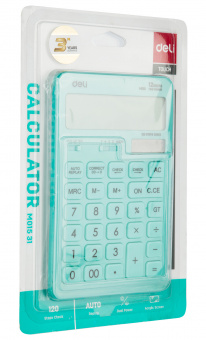 Калькулятор настольный Deli Touch EM01531 голубой 12-разр. - купить недорого с доставкой в интернет-магазине