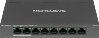 Коммутатор Mercusys MS108GP (L2) 8x1Гбит/с 7PoE+ 65W неуправляемый - цена, купить или заказать с доставкой в интернет-магазине Коммутатор Mercusys MS108GP (L2) 8x1Гбит/с 7PoE+ 65W неуправляемый - купить недорого с доставкой в интернет-магазине