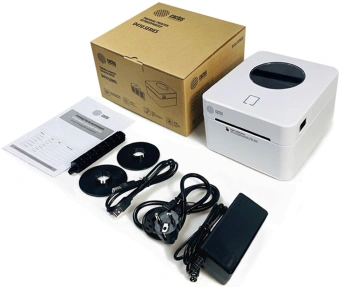 Термопринтер Cactus CS-TP-D410U-W 203dpi 160мм/с/USB для печ.этик. белый - купить недорого с доставкой в интернет-магазине