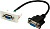 Вставка Lanmaster LAN-WA-LP-VGA-FF-0.2 22.5x45 1xVGA D-SUB
