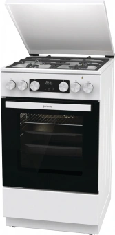 Плита Комбинированная Gorenje GK5C42WF-B белый (металлическая крышка) реш.чугун - купить недорого с доставкой в интернет-магазине
