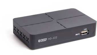 Ресивер DVB-T2 Сигнал Эфир HD-222 черный - купить недорого с доставкой в интернет-магазине