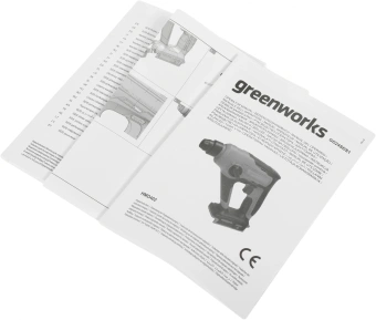 Перфоратор Greenworks GD24SDS1 патрон:SDS-plus уд.:1.2Дж аккум. (кейс в комплекте) - купить недорого с доставкой в интернет-магазине