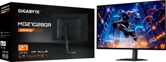 Монитор Gigabyte 27" MO27Q28GR черный WOLED LED 16:9 HDMI M/M глянцевая HAS Piv 1500000:1 335cd 178гр/178гр 2560x1440 280Hz DP 2K USB 6кг - купить недорого с доставкой в интернет-магазине