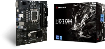 Материнская плата Biostar H610MHD D5 Soc-1700 Intel H610 mATX AC`97 8ch(7.1) GbLAN RAID+DVI+HDMI - купить недорого с доставкой в интернет-магазине