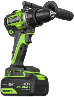 Дрель-шуруповерт Greenworks GD24DD90 аккум. патрон:быстрозажимной (3707507CUD) - купить недорого с доставкой в интернет-магазине