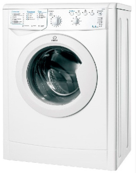 Стиральная машина Indesit EcoTime IWSB 5105 класс: A загр.фронтальная макс.:5кг белый - купить недорого с доставкой в интернет-магазине