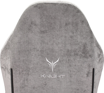 Кресло игровое Knight N1 Fabric серый Light-19 с подголов. крестов. металл - купить недорого с доставкой в интернет-магазине