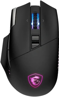 Мышь MSI Versa Pro W + Dock Pro черный оптическая 26000dpi беспров. BT/Radio USB 9but (S12-4301370-CLA) - купить недорого с доставкой в интернет-магазине