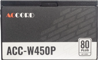 Блок питания Accord ATX 450W ACC-W450P 80+ white (20+4pin) APFC 120mm fan 6xSATA RTL - купить недорого с доставкой в интернет-магазине