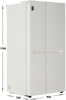 Холодильник LG GC-B257KEHW 2-хкамерн. бежевый инвертер - купить недорого с доставкой в интернет-магазине