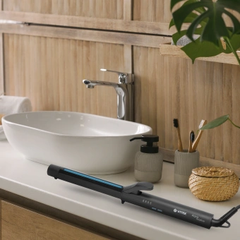 Щипцы Vitek Aquamarine VT-2313 60Вт черный макс.темп.:200С покрытие:керамическое - купить недорого с доставкой в интернет-магазине