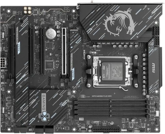 Материнская плата MSI X870 GAMING PLUS WIFI SocketAM5 AMD X870 ATX AC`97 8ch(7.1) 5Gigabit RAID+HDMI - купить недорого с доставкой в интернет-магазине