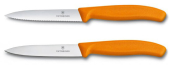 Набор ножей кухон. Victorinox Swiss Classic (6.7796.L9B) компл.:2предм. оранжевый блистер - купить недорого с доставкой в интернет-магазине