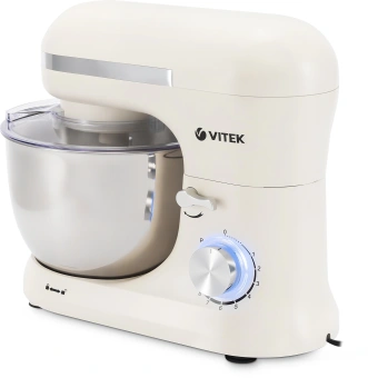 Миксер планетарный Vitek VT-PM0110 1500Вт кремовый - купить недорого с доставкой в интернет-магазине