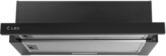 Вытяжка встраиваемая Lex Hide 600 черный управление: кнопочное (1 мотор) - купить недорого с доставкой в интернет-магазине