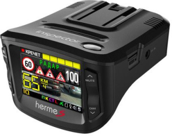 Видеорегистратор с радар-детектором Inspector HERMES GPS ГЛОНАСС черный - купить недорого с доставкой в интернет-магазине
