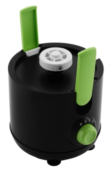 Соковыжималка центробежная Hyundai HY-JE1625 500Вт рез.сок.:450мл. черный/зеленый - купить недорого с доставкой в интернет-магазине