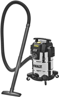 Строительный пылесос DeWalt DXV30SAPTA 750Вт (уборка: сухая/влажная) серебристый - купить недорого с доставкой в интернет-магазине