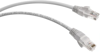 Патч-корд Cabeus PC-UTP-RJ45-CAT.5E-0.3M-LSZH U/UTP RJ-45 вил.-вилка RJ-45 кат.5E 0.3м серый LSZH - купить недорого с доставкой в интернет-магазине