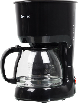 Кофеварка капельная Vitek VT-1528-01 750Вт черный - купить недорого с доставкой в интернет-магазине