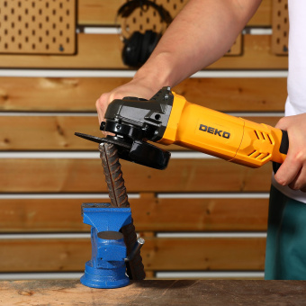 Углошлифовальная машина Deko DKAG1500 1500Вт 11500об/мин рез.шпин.:M14 d=125мм (063-4297) - купить недорого с доставкой в интернет-магазине