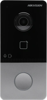 Видеопанель Hikvision DS-KV6113-WPE1(C) цветной сигнал CMOS цвет панели: черный - купить недорого с доставкой в интернет-магазине