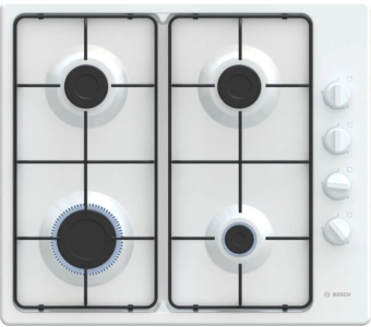 Газовая варочная поверхность Bosch PBP6C2K80O белый - купить недорого с доставкой в интернет-магазине