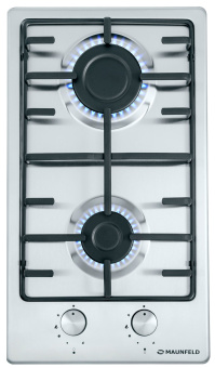 Газовая варочная поверхность Maunfeld EGHS.32.3ES нержавеющая сталь - купить недорого с доставкой в интернет-магазине