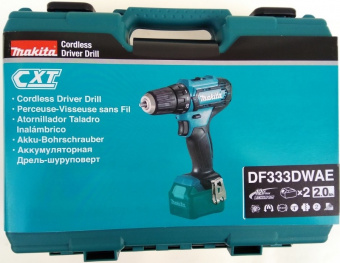 Дрель-шуруповерт Makita DF333DWAE аккум. патрон:быстрозажимной (кейс в комплекте) - купить недорого с доставкой в интернет-магазине