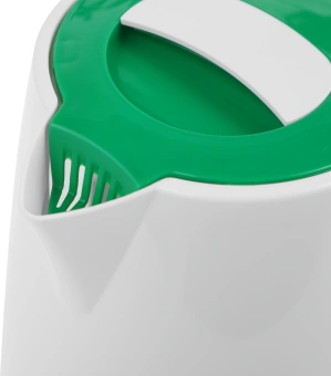 Чайник электрический Великие Реки Томь-1 1.7л. 1850Вт белый/зеленый корпус: пластик - купить недорого с доставкой в интернет-магазине