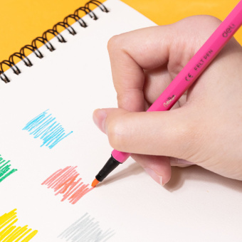 Фломастеры Deli EC156-24 ColoRun 24цв. пластиковая туба - купить недорого с доставкой в интернет-магазине