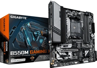 Материнская плата Gigabyte B550M GAMING X Soc-AM4 AMD B550 4xDDR4 mATX AC`97 8ch(7.1) GbLAN RAID+HDMI+DP - купить недорого с доставкой в интернет-магазине