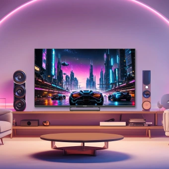 Телевизор LED Skyworth 75" 75X87G QD-Mini LED Magic Sound Game TV Frameless черный 4K Ultra HD 144Hz MEMC DVB-T DVB-T2 DVB-C DVB-S DVB-S2 USB WiFi Smart TV - купить недорого с доставкой в интернет-магазине