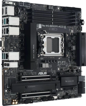Материнская плата Asus PRO WS B850M-ACE SE Socket AM5 AMD B850 mATX AC`97 8ch(7.1) 1x10G/1х2,5G/1xGigabit RAID+VGA+HDMI+DP - купить недорого с доставкой в интернет-магазине