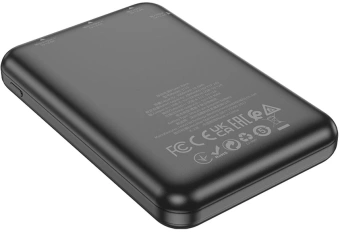 Мобильный аккумулятор Hoco J115 5000mAh 18.5W 2A 2xUSB-A черный - купить недорого с доставкой в интернет-магазине