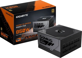 Блок питания Gigabyte ATX 850W GP-GME850GM PG5 80+ gold (20+4pin) APFC 135mm fan 8xSATA Cab Manag RTL - купить недорого с доставкой в интернет-магазине