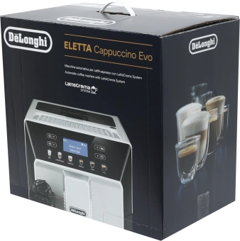 Кофемашина Delonghi Eletta Cappuccino Evo ECAM46.860.B 1450Вт черный/серебристый - купить недорого с доставкой в интернет-магазине