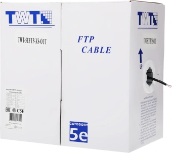 Кабель информационный Lanmaster TWT-5EFTP-XS-OUT кат.5E FTP 4 пары 24AWG PE внешний 305м черный - купить недорого с доставкой в интернет-магазине
