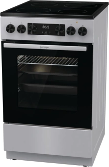 Плита Электрическая Gorenje GEC5C41SG серый стеклокерамика (без крышки) - купить недорого с доставкой в интернет-магазине