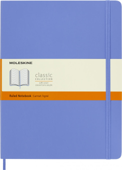 Блокнот Moleskine CLASSIC SOFT QP621B42 XLarge 190х250мм 192стр. линейка мягкая обложка голубая гортензия - купить недорого с доставкой в интернет-магазине