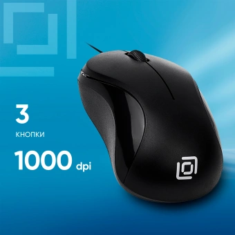 Мышь Оклик 115SR черный оптическая 1000dpi USB для ноутбука 3but (492888) - купить недорого с доставкой в интернет-магазине