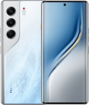 Смартфон Tecno Camon 40 Pro 5G 256Gb 8Gb белый ледяной моноблок 3G 4G 2Sim 6.78" 1080x2436 Android 15 50Mpix 802.11 a/b/g/n/ac/ax NFC GPS GSM900/1800 GSM1900 Protect FM - купить недорого с доставкой в интернет-магазине