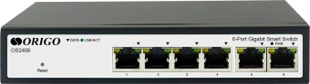 Коммутатор Origo OS2406 OS2406/A1A (L2) 6x1Гбит/с настраиваемый - купить недорого с доставкой в интернет-магазине