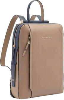 Рюкзак женский Piquadro Circle CA4576W92/TOBLU бежевый/голубой натур.кожа - купить недорого с доставкой в интернет-магазине