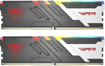 Память DDR5 2x16GB 6800MHz Patriot PVVR532G680C34K Viper Venom RGB RTL Gaming PC5-54400 CL34 DIMM 288-pin 1.4В kit с радиатором Ret - купить недорого с доставкой в интернет-магазине
