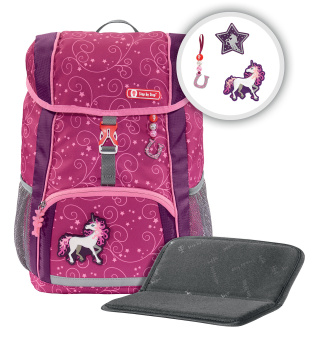 Ранец детский Step By Step Kid Unicorn розовый/фиолетовый 2 предмета - купить недорого с доставкой в интернет-магазине