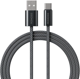 Кабель Romoss CB3038 1746960 ver2.0 USB (m)-USB Type-C (m) 1.2м черный - купить недорого с доставкой в интернет-магазине